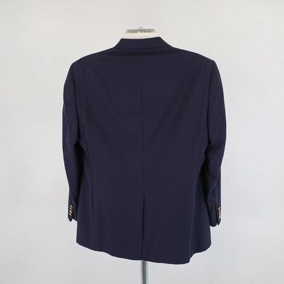 Hart Schaffner Marx Wool Blue 2 Gold Button Blazer 42R / Slim 44R - Picture 7 of 14